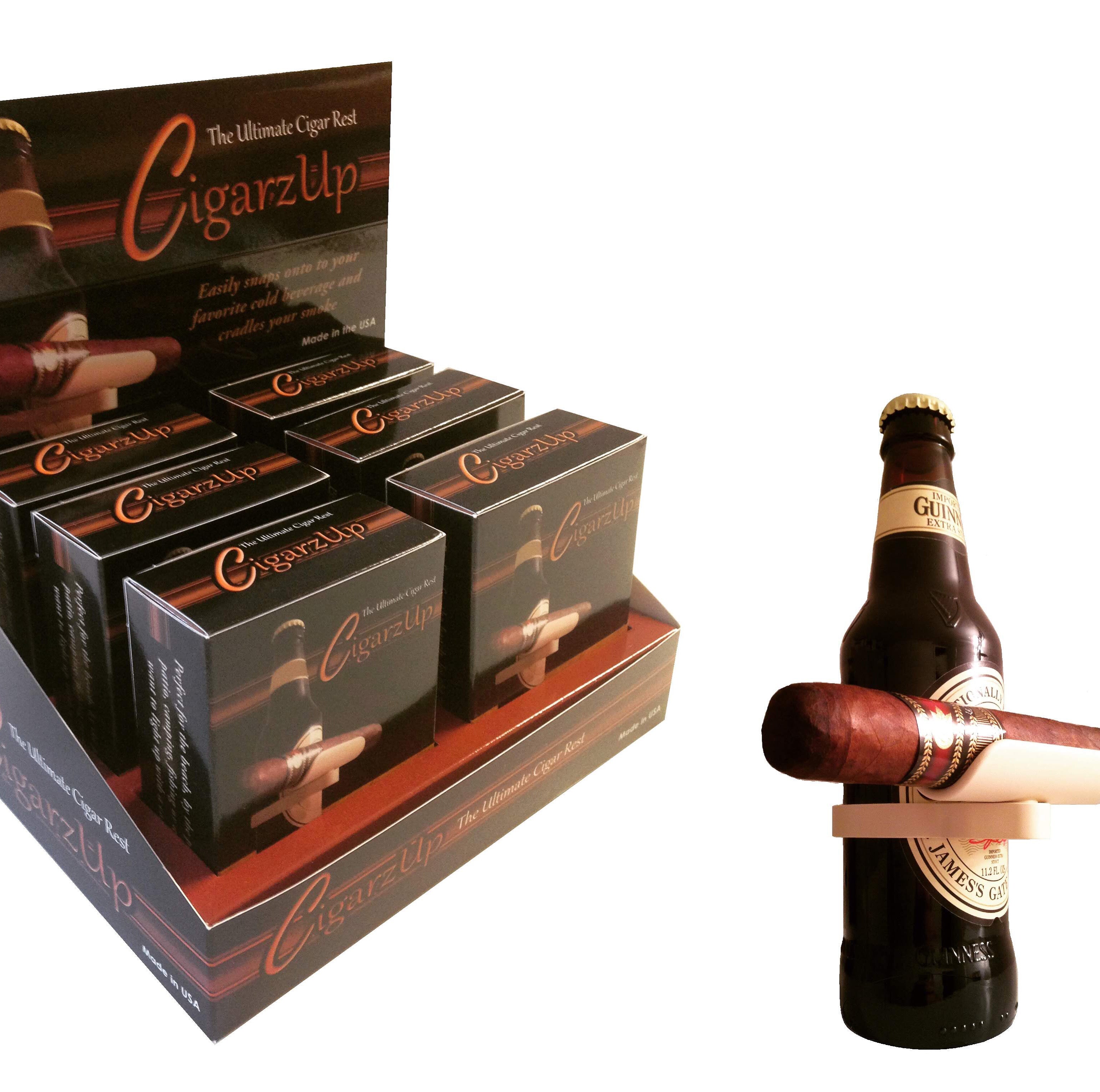Cigar rest for bottles CigarzUp